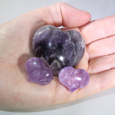 Amethyst Puffy Heart