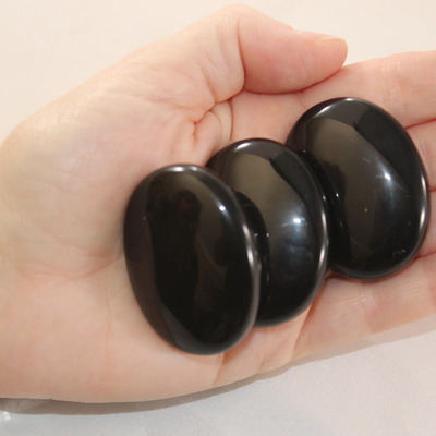 Obsidian Palm Stone