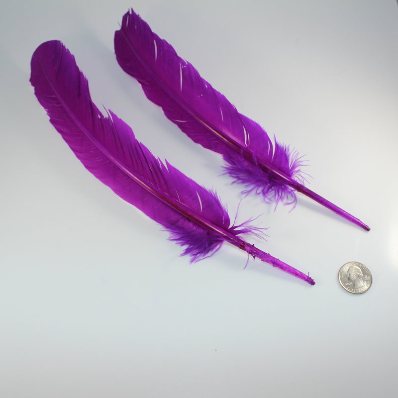 Purple Turkey Feather (dyed)