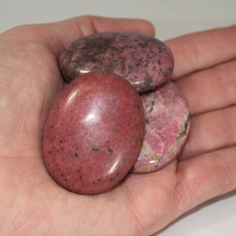 Rhodonite Palm Stone