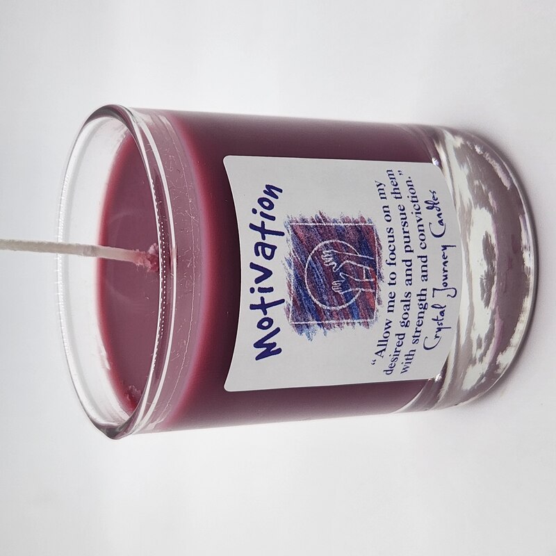 Motivation Votive in Glass