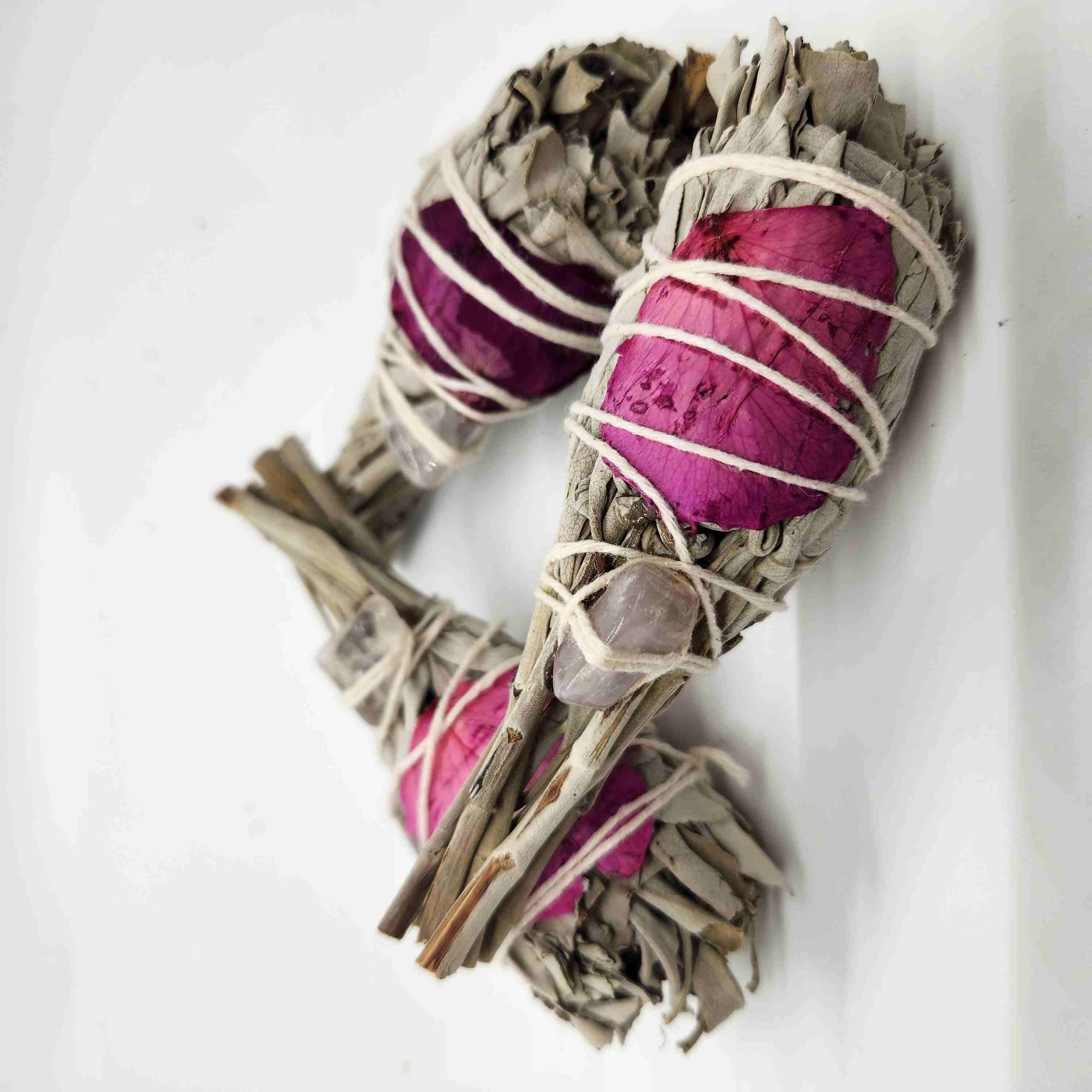 Sage - White Sage with Rose Quartz