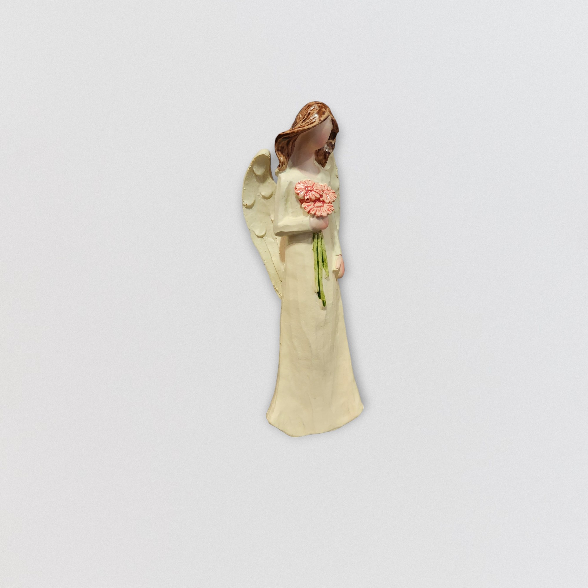 Statue - Angel Holding Flowers
