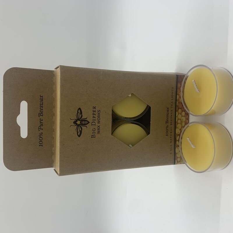 Candles - Beeswax Tea Lights - 6 Pack