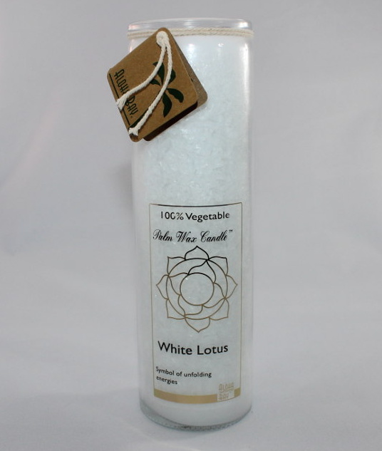 White Candle in Glass 16oz